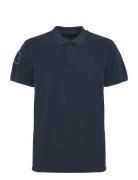 Polo Tops Polos Short-sleeved Blue Blend