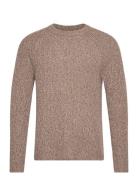 Anf Mens Sweaters Tops Knitwear Round Necks Brown Abercrombie & Fitch