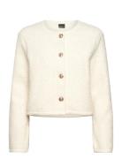 Soft Jacket Tops Knitwear Cardigans Cream Gina Tricot