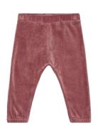 Pants Velour Bottoms Sweatpants Pink Minymo