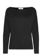 T-Shirts Tops T-shirts & Tops Long-sleeved Black Esprit Casual