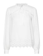 Damar-M Tops Blouses Long-sleeved White MbyM