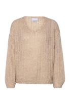 Joseph Knit Sweater Tops Knitwear Jumpers Beige Noella