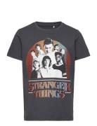 Nkmfritz Strangerthings Ss Top Box Bfu Tops T-shirts Short-sleeved Nav...