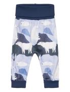 Polar Velourbyxa B Bottoms Trousers Blue Ma-ia Family