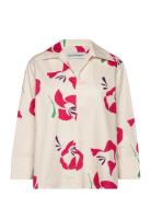 Mikea Helakka Tops Shirts Long-sleeved Cream Marimekko