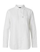 Isa Linen Shirt Tops Shirts Long-sleeved White Lexington Clothing