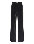 D6Alvie Velvet Palazzo Pants Bottoms Trousers Suitpants Black Dante6