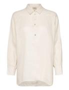 B. Copenhagen Shirt L/S Woven Tops Shirts Long-sleeved Cream Brandtex