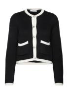 Knitted Butt D Jacket Tops Knitwear Cardigans Black Mango