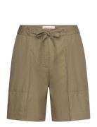 Rel Tie Waist Shorts Bottoms Shorts Casual Shorts Khaki Green GANT