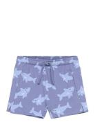 Elastic Waist Bermuda Shorts Bottoms Shorts Blue Mango