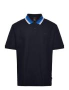 Phillipson 118 Tops Polos Short-sleeved Navy BOSS