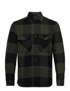 Onsmilo Ls Check Overshirt Noos Tops Overshirts Green ONLY & SONS