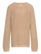 Nmmemlen Ls Knit Lil Tops Knitwear Pullovers Beige Lil'Atelier