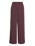 Brayagz Hw Pants Bottoms Trousers Wide Leg Brown Gestuz