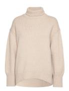 Lr-Perle Tops Knitwear Turtleneck Beige Levete Room