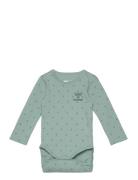 Hmlbeesy Body L/S Langermet Bodysuit Green Hummel