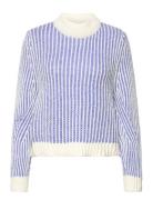 Objcita L/S Knit Pullover Pb14 Tops Knitwear Jumpers Blue Object