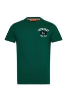 Emb Superstate Ath Logo Tee Tops T-shirts Short-sleeved Green Superdry