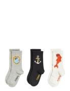 Dolphin 3-Pack Socks Sokker Strømper Multi/patterned Mini Rodini