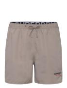 Sportswear Emb 15 Swim Short Badeshorts Beige Superdry