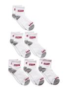 Levi's® Core Ankle Length Socks 6-Pack Sokker Strømper White Levi's