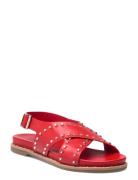 Sandal Flate Sandaler Red Sofie Schnoor