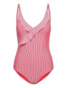 Santorini Swimsuit Badedrakt Badetøy Red Missya