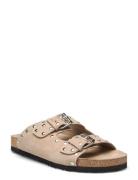 Slipper Flate Sandaler Beige Sofie Schnoor