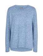 Sc-Biara Tops Knitwear Jumpers Blue Soyaconcept