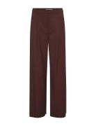 Paulagz Mw Wide Pants Bottoms Trousers Wide Leg Brown Gestuz