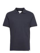 Piqué Polo Tops Polos Short-sleeved Navy Les Deux