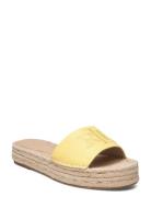 Polly Nappa Leather Espadrille Sandaler Espadrilles Lave Yellow Lauren...