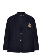 Str Sportswear Piqu-Lnd-Jkt Blazers Single Breasted Blazers Navy Laure...