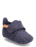 Bisgaard Baby Wool Tøfler Innesko Navy Bisgaard