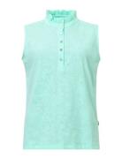 Lds Mauna Sleeveless Tops T-shirts & Tops Sleeveless Green Abacus