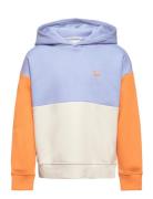 Colorblock Over D Hoody Tops Sweat-shirts & Hoodies Hoodies Multi/patt...