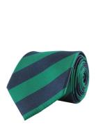 Striped Silk Tie Slips Green Portia 1924