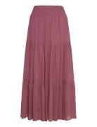 Diamondll Maxi Skirt Langt Skjørt Red Lollys Laundry