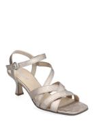 Ankle-Strap Sandal Sandal Med Hæl Gold Gabor