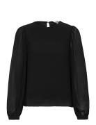 Objmila L/S Top Noos Tops Blouses Long-sleeved Black Object