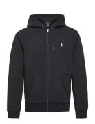 Double-Knit Full-Zip Hoodie Tops Sweat-shirts & Hoodies Hoodies Black ...