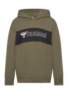 Hmlatlas Hoodie Sport Sweat-shirts & Hoodies Hoodies Khaki Green Humme...