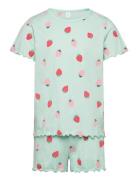 Pyjama Tee Shorts Set Unicorn Pyjamas Sett Green Lindex