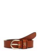 Essential Effortless 2.5 Gold Belte Brown Tommy Hilfiger