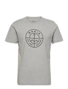 Scope T-Shirt Tops T-shirts Short-sleeved Grey Makia