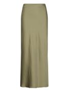 Viellette Hw Long Skirt - Noos Langt Skjørt Khaki Green Vila