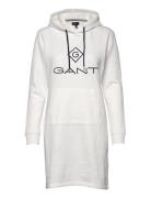 Lock Up Hoodie Dress Kort Kjole White GANT