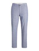 Jpstollie Jjdave Linen Blend Bottoms Trousers Chinos Blue Jack & J S